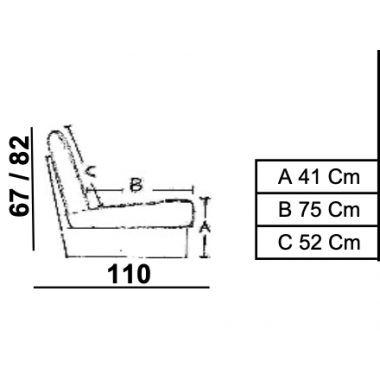 Włoska Sofa narożna TESLA 235 x 110cm cat. B