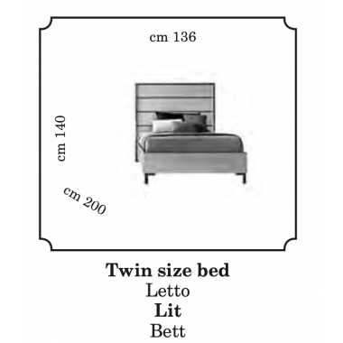 POESIA Włoskie łóżko twin size 136cm / Adora