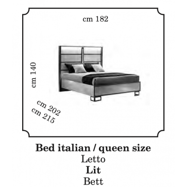 POESIA Włoskie łóżko queen size 182cm / Adora