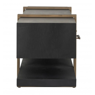 Szafka TV CAMBON fornir dębowy dark coffee 240 x 55 x 45cm / 7803