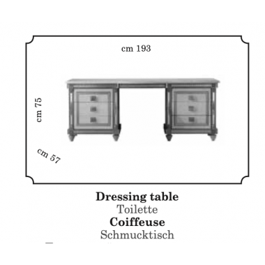 Włoska Toaletka LIBERTY 193cm / ArredoClassic