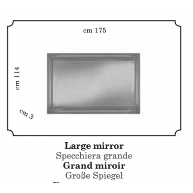 Włoskie lustro LIBERTY 175cm / ArredoClassic