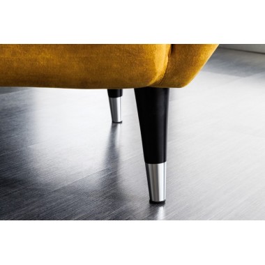 Invicta Fotel uszak DON w kolorze musztardowo żółtym / 45971