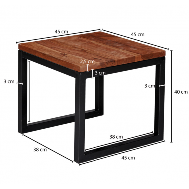 Wohnling Stolik boczny Sheesham 45cm / WL6.150