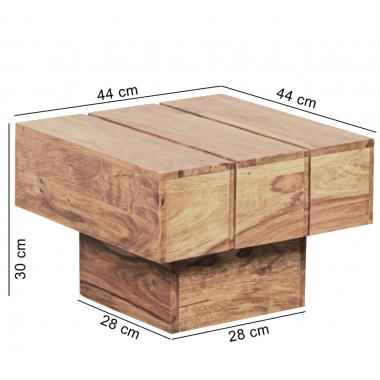 Wohnling Stolik kawowy Lucca akacja 44cm / WL1.756