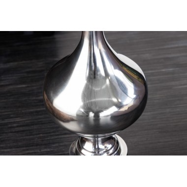 Invicta Stolik kawowy ABSTRACT srebrny szklany blat 65cm / 42227