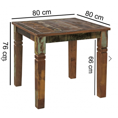 Wohnling Stół do jadalni Kalkutta 80cm / WL5.061