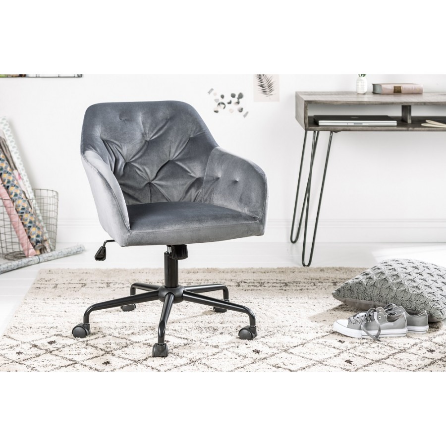Fotel / Krzesło biurowe DUTCH Comfort podłokietnik szary / 39350
