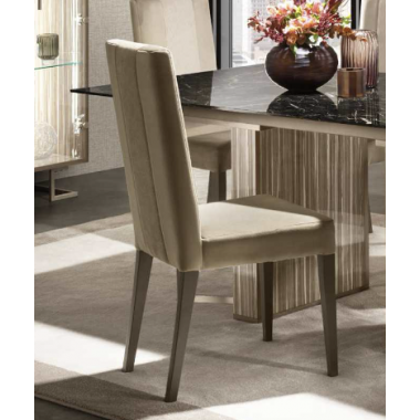 LUCE DARK Włoskie krzesło tapicerowane 49cm / Adora