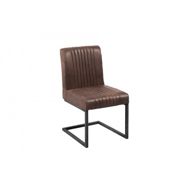 BIG ASTON Krzesło vintage brazowy / 38105