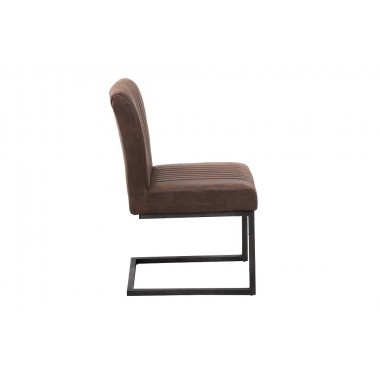 BIG ASTON Krzesło vintage brazowy / 38105