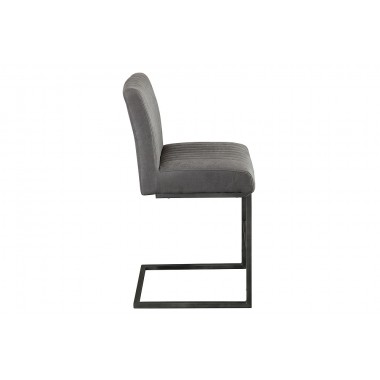 BIG ASTON Krzesło barowe / Hoker antyczny szary / 39057