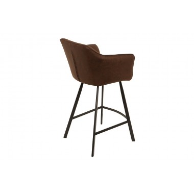 Loft krzesło barowe antyczny brąz z podłokietnikiem / 39082