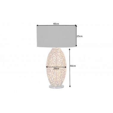 INVICTA Lampa stołowa LEAF złota 45cm / 42232