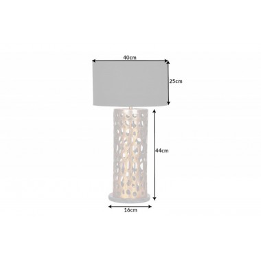 INVICTA Lampa stołowa LEAF antyczna miedź 45cm / 42230