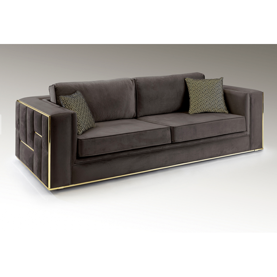 Schuller Sofa 3 osobowa Berlin brązowa 250cm / 9031272