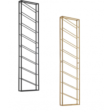 Wohnling Stojak wiszący na wino czarny 36 x 150 x 8cm / WL6.686