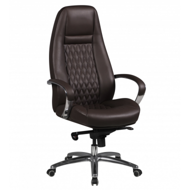 Amstyle Fotel biurowy AUSTIN skórzany brązowy 68cm / SPM1.300