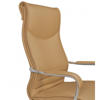 Amstyle Fotel biurowy BIGBOSS 150kg imitacja skóry karmel 61cm / SPM1.405