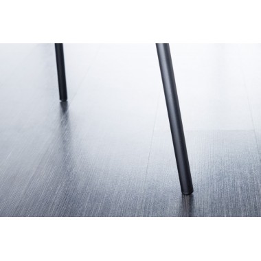 Invicta Krzesło tapicerowane TRACY ALPINE biały Bouclé czarne nogi  58cm / 43147