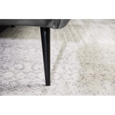 Invicta Sofa NOBLESSE 3 osobowa szary aksamit 225cm / 41248