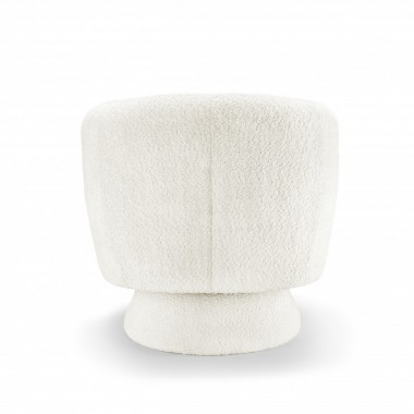 Invicta Fotel BOSSA NOVA Bouclé biały 75cm / 43526