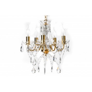 Invicta Żyrandol DIAMONDS 5 ramienny złoty 40cm / 43169