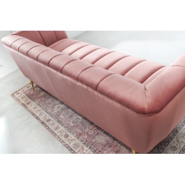 Invicta Sofa NOBLESSE altrosa gold aksamit 225cm / 43264