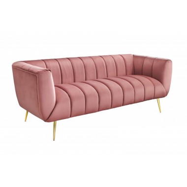 Invicta Sofa NOBLESSE altrosa gold aksamit 225cm / 43264