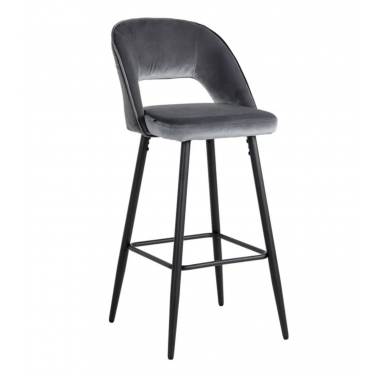 Krzesło barowe obrotowe LUNA Luna Antraciet 41cm / S4518 ANTRACIET