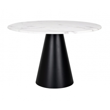 Stół do jadalni Degas optyka marmuru Ø120cm / 9915