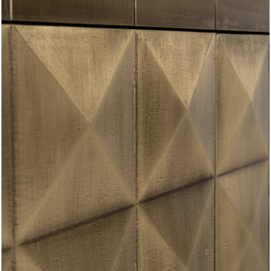 Komoda Collada 3 drzwiowa szczotkowane złoto 180cm / 211247 - Richmond