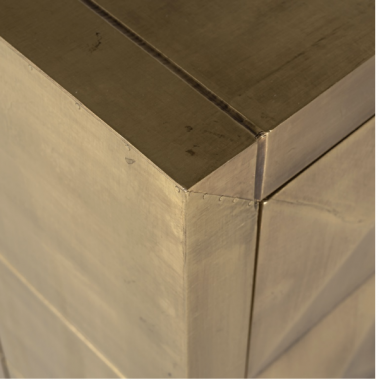 Komoda Collada 3 drzwiowa szczotkowane złoto 180cm / 211247 - Richmond