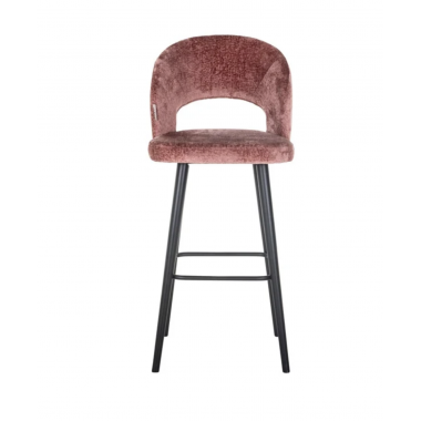 Krzesło barowe SAVOY Rose Chenille 50cm / S4562 Rose Chenille