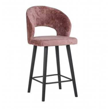 Krzesło barowe SAVOY Rose Chenille 50cm / S4561 Rose Chenille