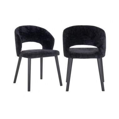 Krzesło tapicerowane SAVOY Black Chenille 54cm / S4560 Black Chenille