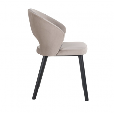 Krzesło tapicerowane SAVOY khaki velvet 54cm / S4560 Khaki Velvet