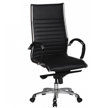 Amstyle Fotel biurowy SALZBURG 1 BIG DEAL skórzany czarny 60cm / SPM1.232