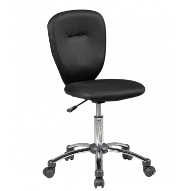 Amstyle Fotel biurowy młodzieżowy PRAG czarny 40cm / SPM1.309