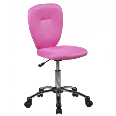 Amstyle Fotel biurowy młodzieżowy PRAG różowy 40cm / SPM1.311
