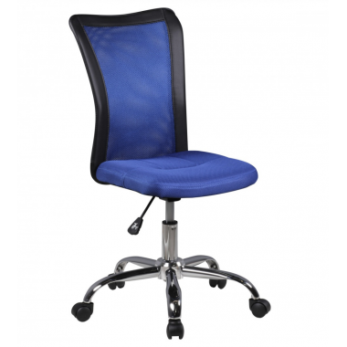 Amstyle Fotel biurowy dziecięcy SALERNO niebiesko czarny 42cm / SPM1.316