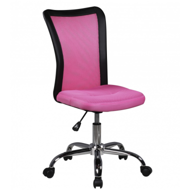 Amstyle Fotel biurowy dziecięcy SALERNO różowo czarny 42cm / SPM1.315