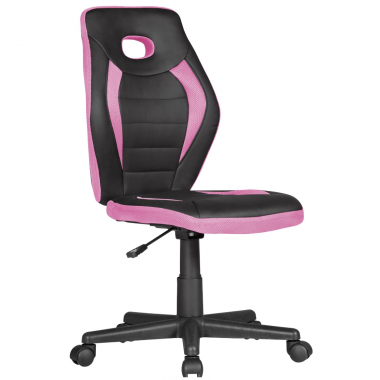 Amstyle Fotel biurowy dziecięcy LUAN różowo czarny 45cm / SPM1.387