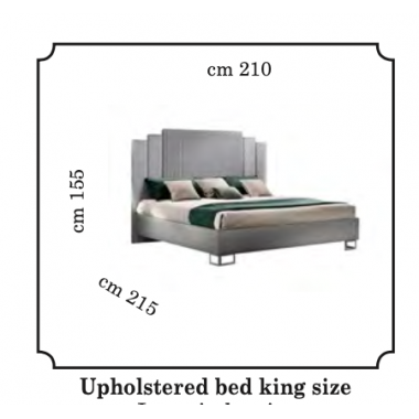 Moderna Titanium Włoskie łóżko King Size 180/200 x 200cm / Adora
