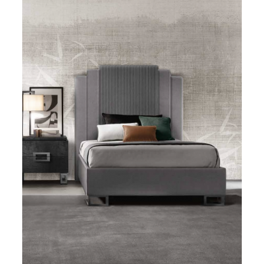 MODERNA TITANUM Włoskie łóżko tapicerowane Twin Size 110/120 x 190/200cm / Adora