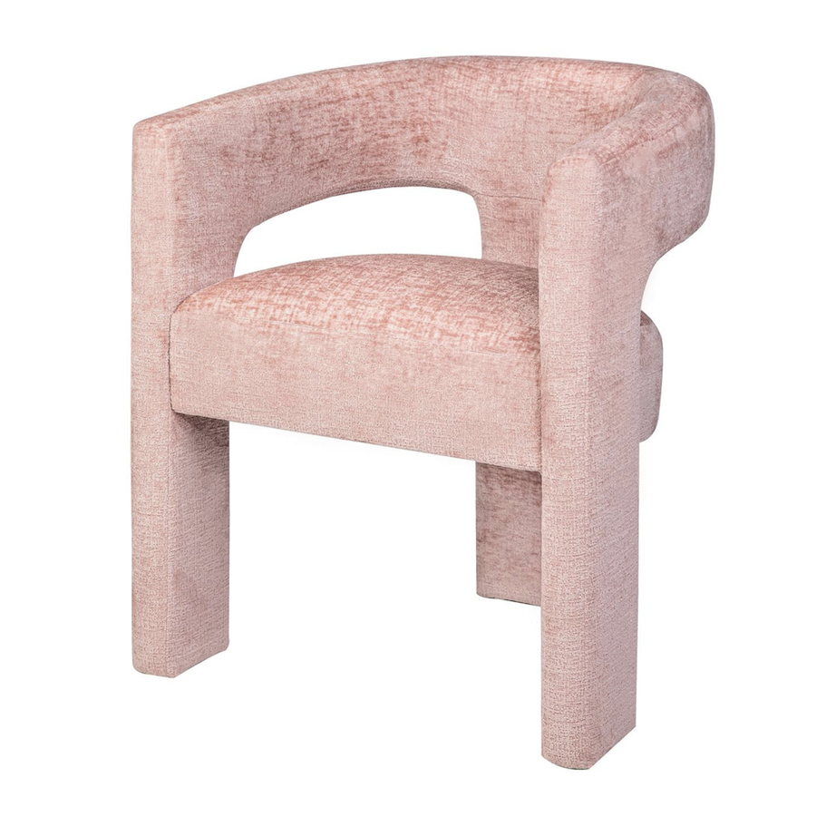 Livin Hill Krzesło LEITH tapicerowane jasnoróżowe 58,5cm / Leith LET71P
