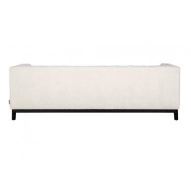 BEAUDY Sofa white chenille ognioodporny 230cm / S5141 FR