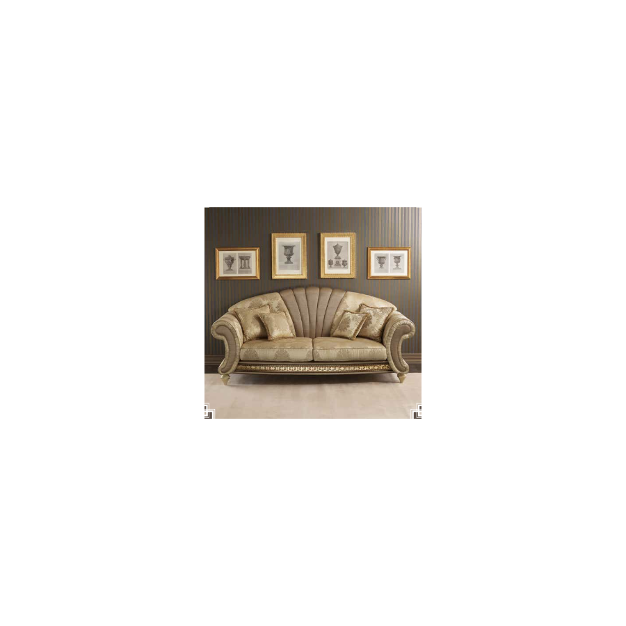 FANTASIA Włoska sofa tapicerowana 2 osobowa kat. A 194 x 86cm / Arredoclassic