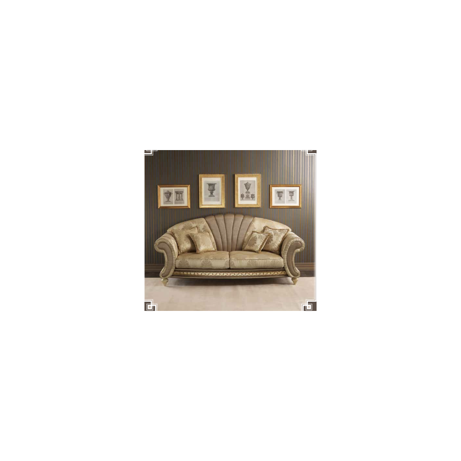 FANTASIA Włoska sofa tapicerowana 2 osobowa kat. E 194 x 86cm / Arredoclassic