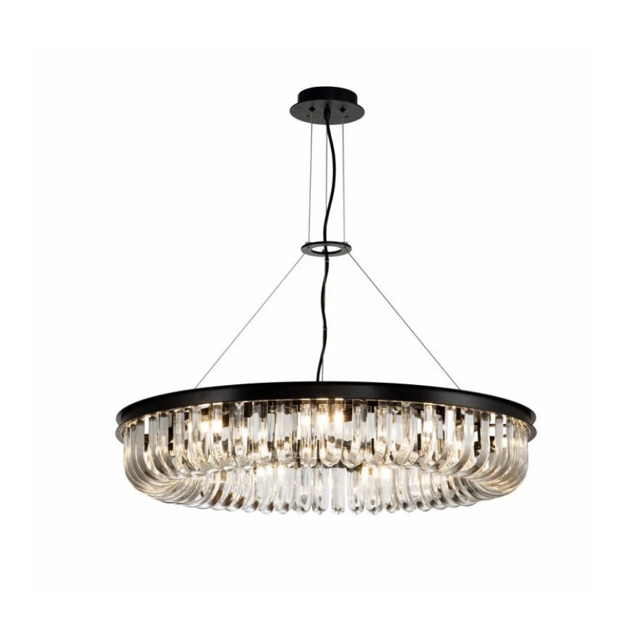 ALEEZ Lampa wisząca czarna 80cm / HL-0146